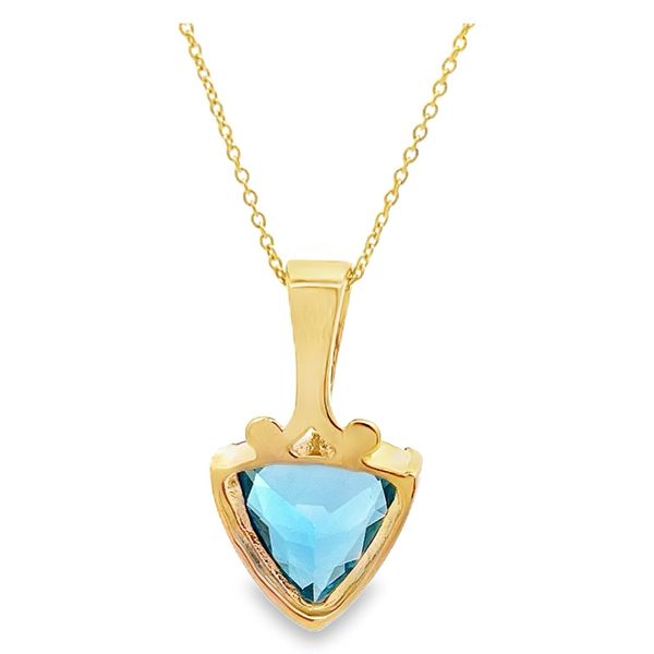 Estate - Blue Topaz Pendant Image 3 Flora Gems Decatur, IL