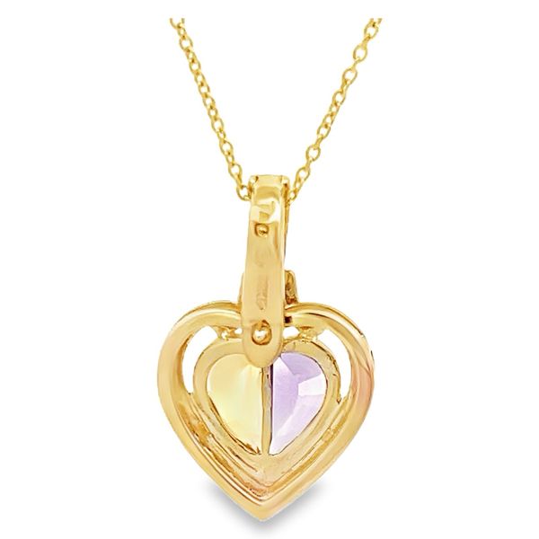 Estate - Citrine and Amethyst Pendant Image 3 Flora Gems Decatur, IL