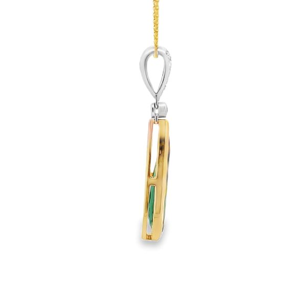 Estate - Tourmaline and Diamond Pendant Image 4 Flora Gems Decatur, IL