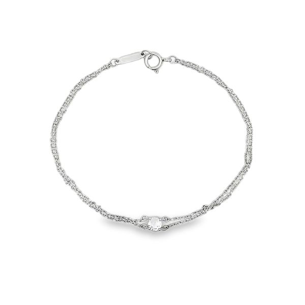 Estate - Platinum Diamond Bracelet Flora Gems Decatur, IL
