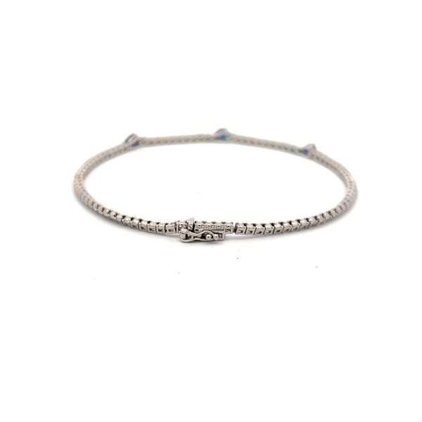Estate - Simon G. Sapphire and Diamond Bracelet Image 3 Flora Gems Decatur, IL