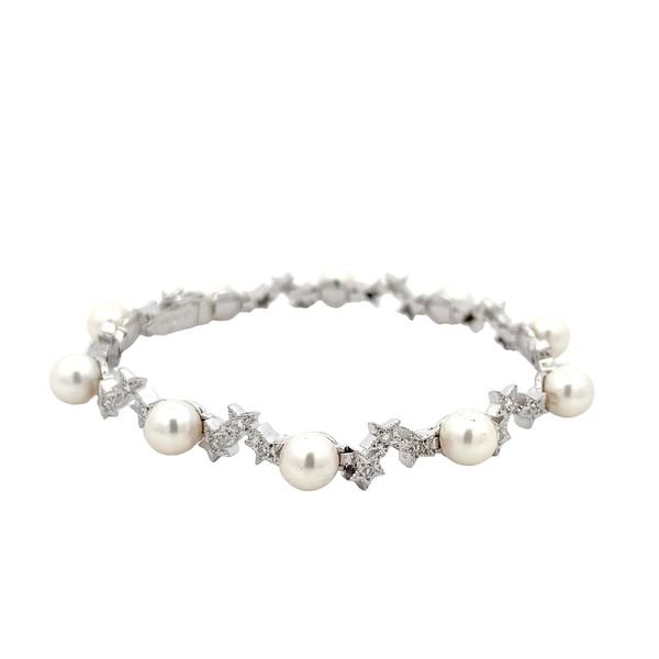 Estate - Pearl and diamond bracelet Flora Gems Decatur, IL