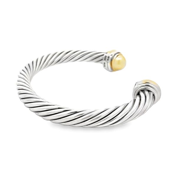 Estate - David Yurman Sterling Silver and Gold Bracelet Image 4 Flora Gems Decatur, IL
