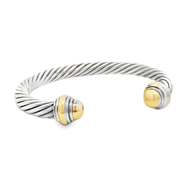 Estate - David Yurman Sterling Silver and Gold Bracelet Flora Gems Decatur, IL