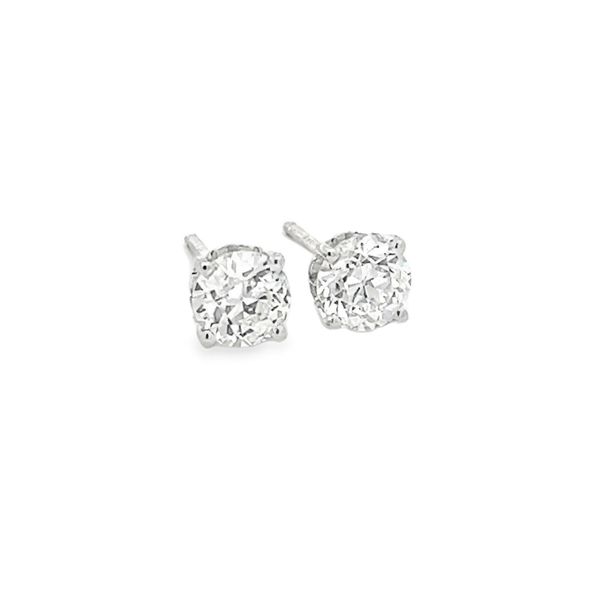 Estate - Diamond Stud Earrings Flora Gems Decatur, IL