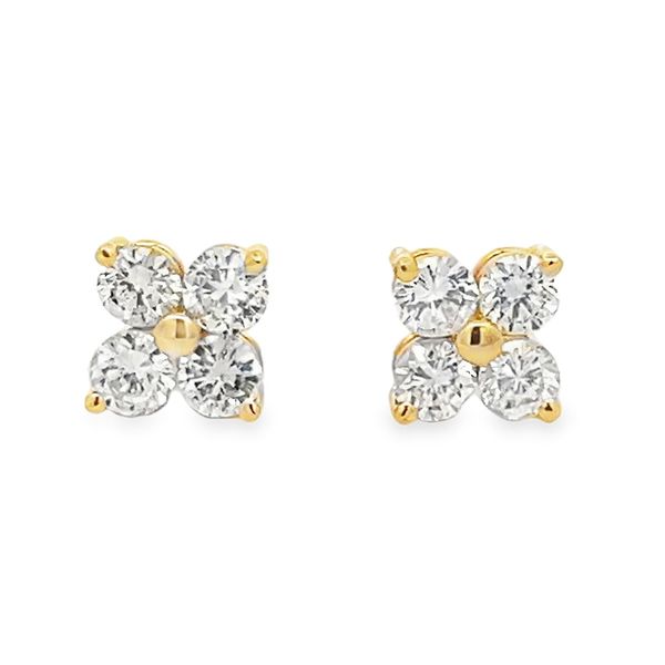 Estate - Diamond Earrings Flora Gems Decatur, IL