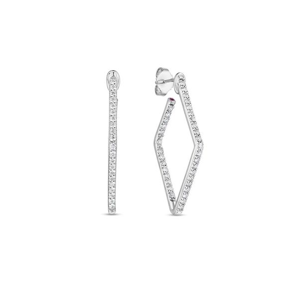 Estate - Roberto Coin Diamond Earrings Flora Gems Decatur, IL