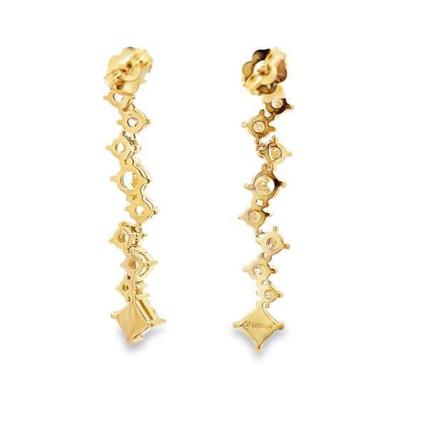 Estate - Diamond Earrings Image 3 Flora Gems Decatur, IL