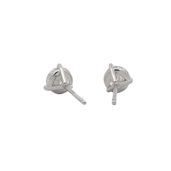Estate - Diamond Stud Earrings Image 3 Flora Gems Decatur, IL