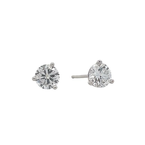 Estate - Diamond Stud Earrings Flora Gems Decatur, IL