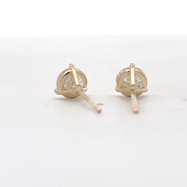 Estate - Diamond Stud Earrings Image 3 Flora Gems Decatur, IL