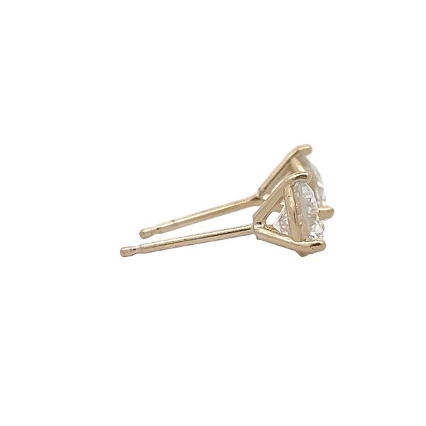 Estate - Diamond Stud Earrings Image 4 Flora Gems Decatur, IL