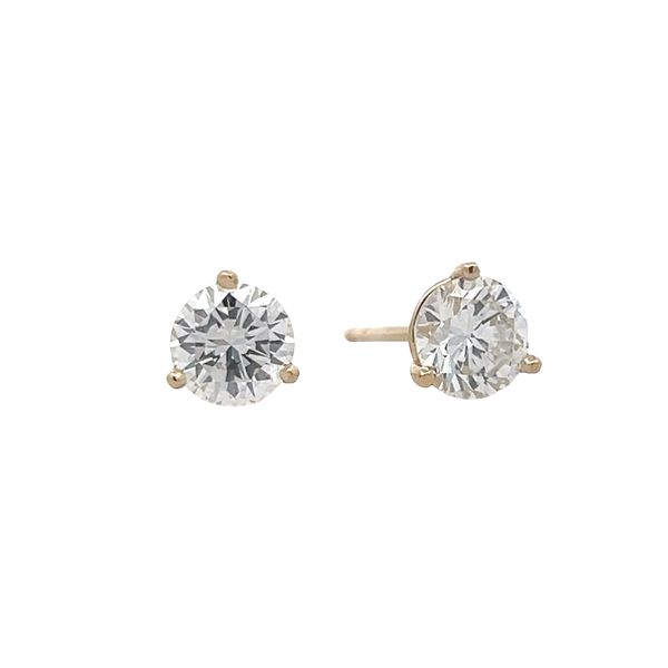 Estate - Diamond Stud Earrings Flora Gems Decatur, IL