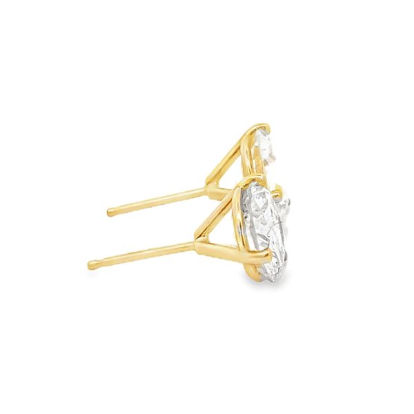 Estate - Natural Diamond Stud Earrings Image 4 Flora Gems Decatur, IL
