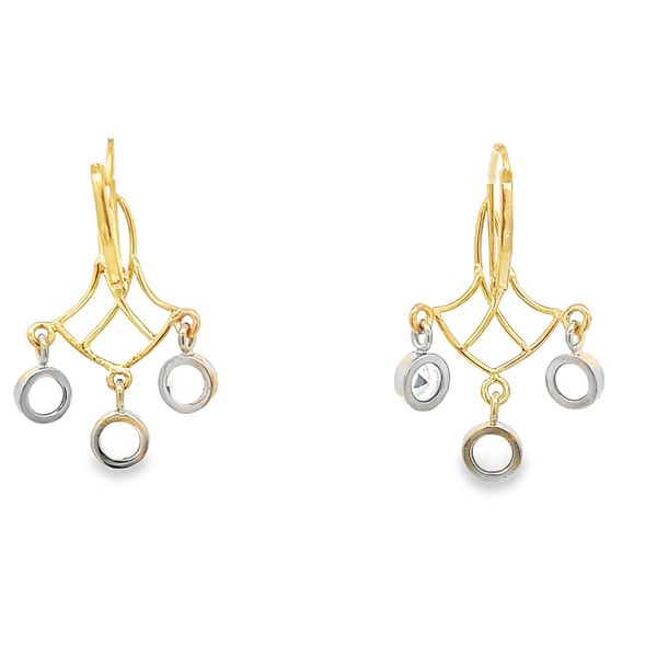 Estate - Moonstone Earrings Image 3 Flora Gems Decatur, IL
