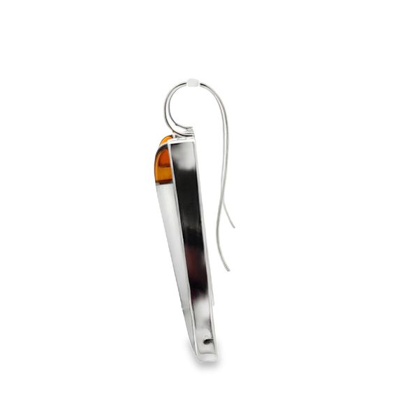Estate - Citrine, Onyx, and Quartz Earring Image 2 Flora Gems Decatur, IL