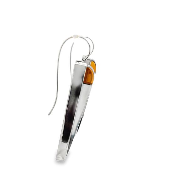 Estate - Citrine, Onyx, and Quartz Earring Image 4 Flora Gems Decatur, IL