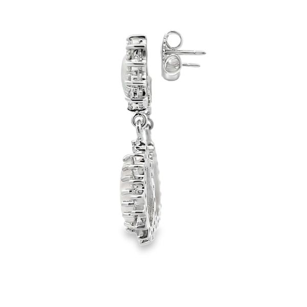 Estate - Opal and Diamond Earrings Image 2 Flora Gems Decatur, IL