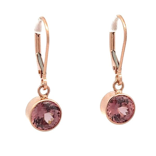 Estate - Pink Zircon Earrings Flora Gems Decatur, IL