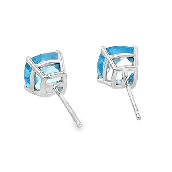 Estate - Blue Topaz Earrings Image 2 Flora Gems Decatur, IL