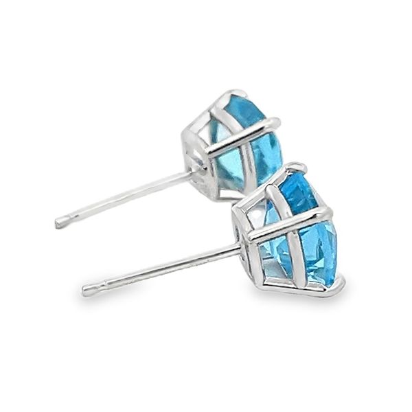 Estate - Blue Topaz Earrings Image 3 Flora Gems Decatur, IL