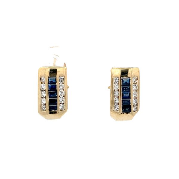 Estate - Sapphire and Diamond Earrings Flora Gems Decatur, IL