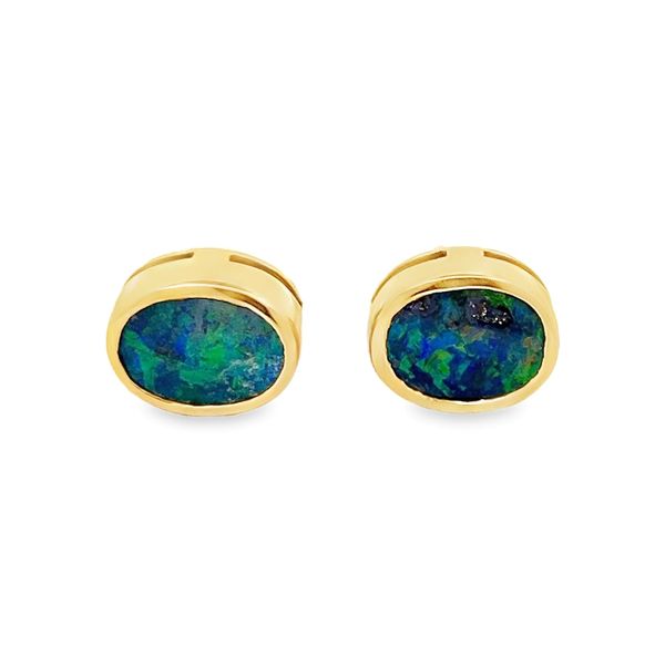 Estate - Opal Earrings Flora Gems Decatur, IL