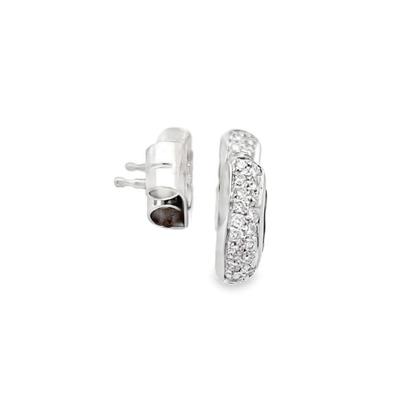 Estate - Sapphire and Diamond Earrings Image 4 Flora Gems Decatur, IL