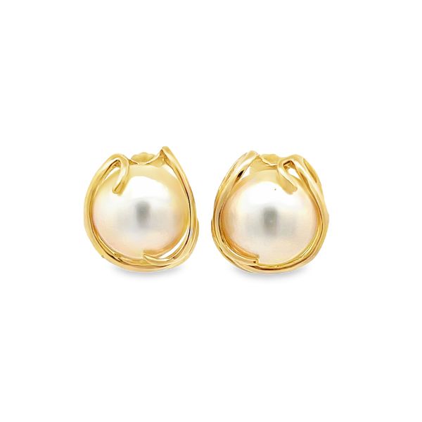 Estate - Pearl Earrings Flora Gems Decatur, IL