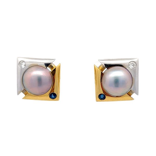 Estate - Pearl Earrings Flora Gems Decatur, IL