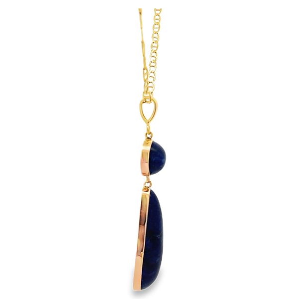 Estate - Vintage Lapis Lazuli Pendant Image 4 Flora Gems Decatur, IL