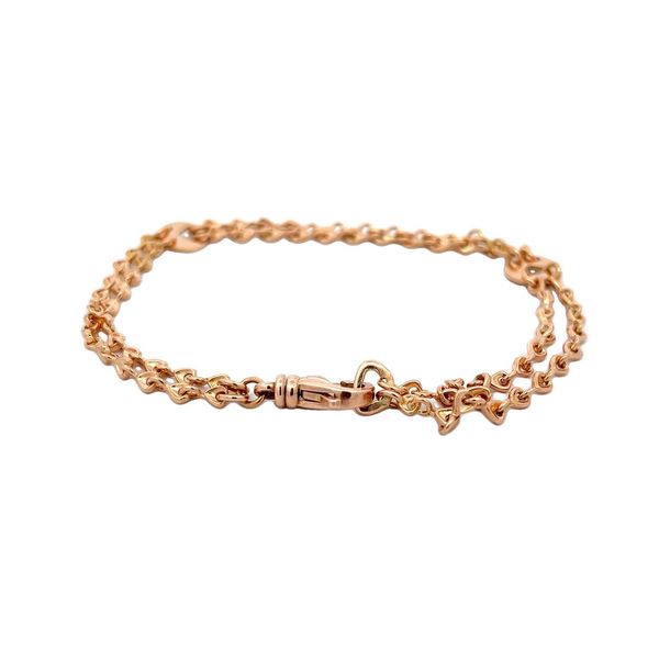 Estate - Rose Gold Double Strand Bracelet Image 3 Flora Gems Decatur, IL