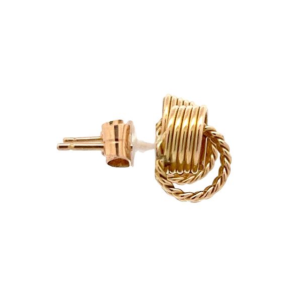 Estate - Gold Stud Earrings Image 4 Flora Gems Decatur, IL