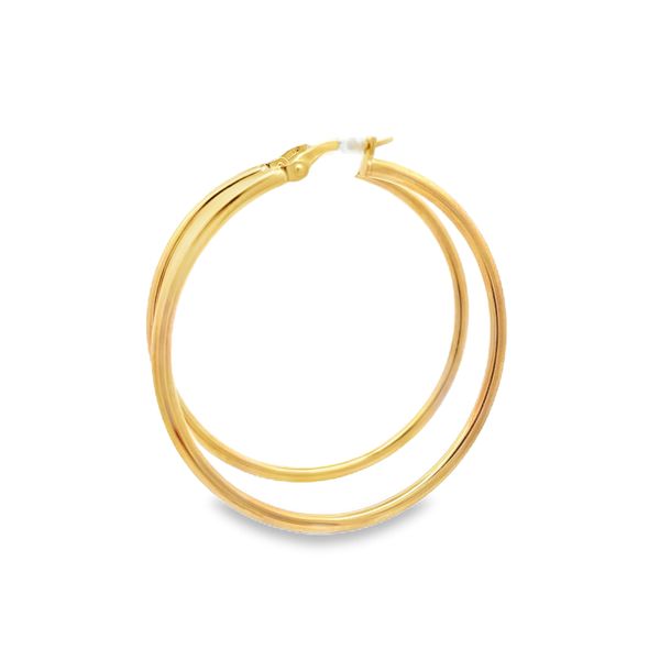 Estate - Gold Hoop Earrings Image 2 Flora Gems Decatur, IL