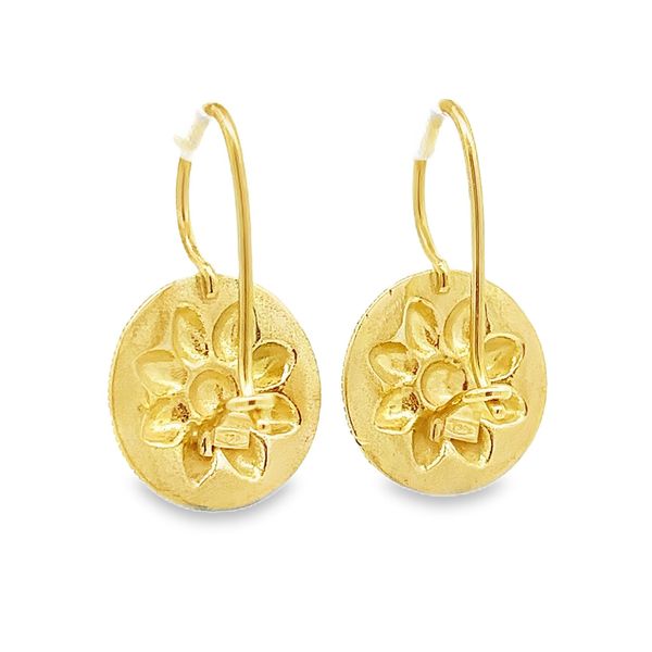 Estate - Gold Earrings Image 3 Flora Gems Decatur, IL