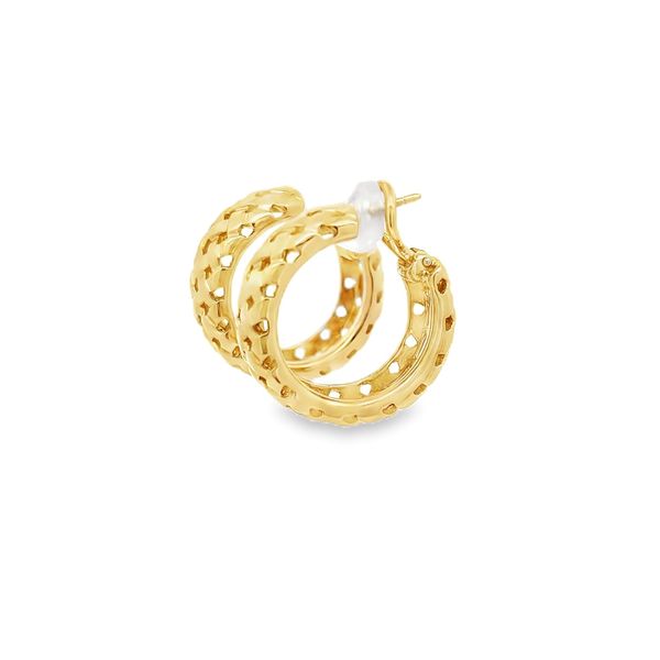 Estate - Gold Hoop Earrings Image 2 Flora Gems Decatur, IL