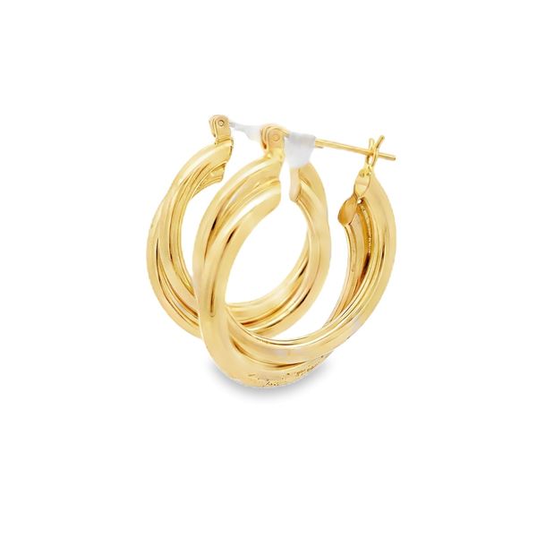 Estate - Gold Hoop Earrings Image 2 Flora Gems Decatur, IL