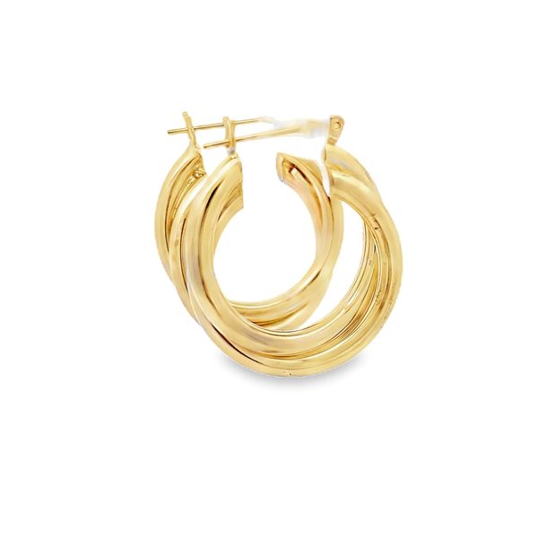 Estate - Gold Hoop Earrings Image 4 Flora Gems Decatur, IL