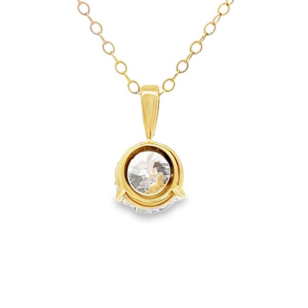 Estate - Lab Grown Diamond Pendant Image 3 Flora Gems Decatur, IL