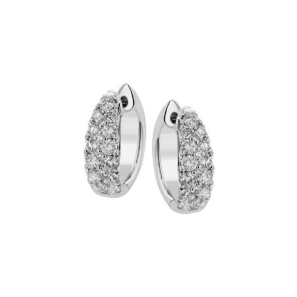 Simon G. Diamond Hoop Earrings Flora Gems Decatur, IL