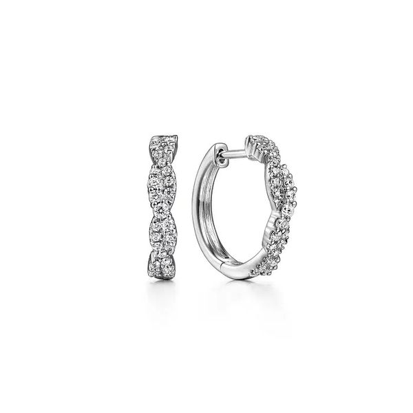 Diamond Hoop Earrings Flora Gems Decatur, IL