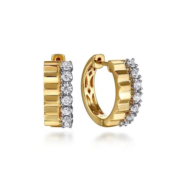 Diamond Hoop Earrings Flora Gems Decatur, IL