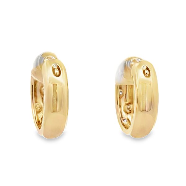 Diamond Hoop Earrings Image 3 Flora Gems Decatur, IL