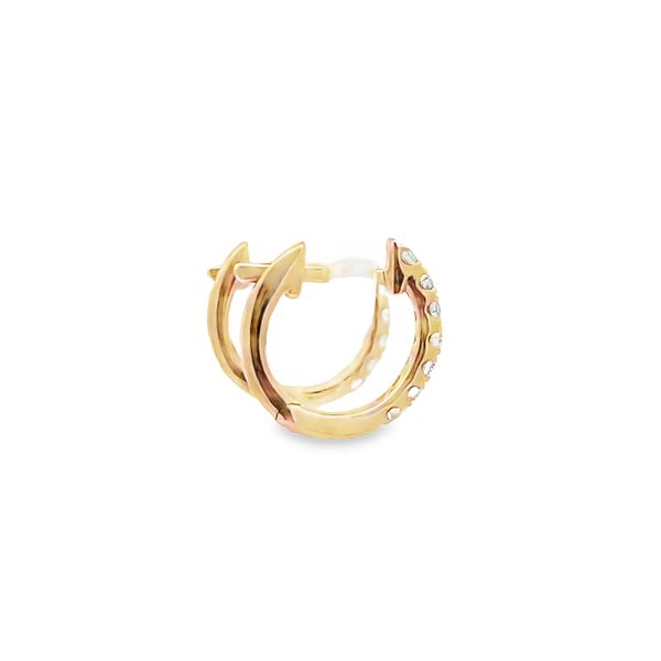 Diamond Hoop Earrings Image 4 Flora Gems Decatur, IL