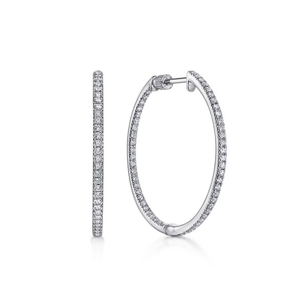 Diamond Hoop Earrings Flora Gems Decatur, IL