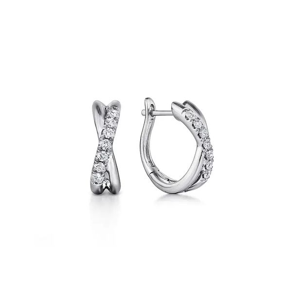 Diamond Hoop Earrings Flora Gems Decatur, IL
