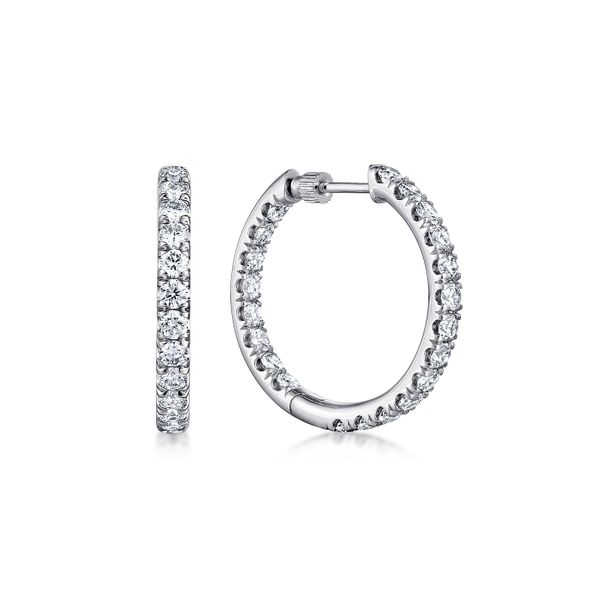 Diamond Hoop Earrings Flora Gems Decatur, IL