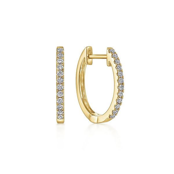 Diamond Hoop Earrings Image 2 Flora Gems Decatur, IL