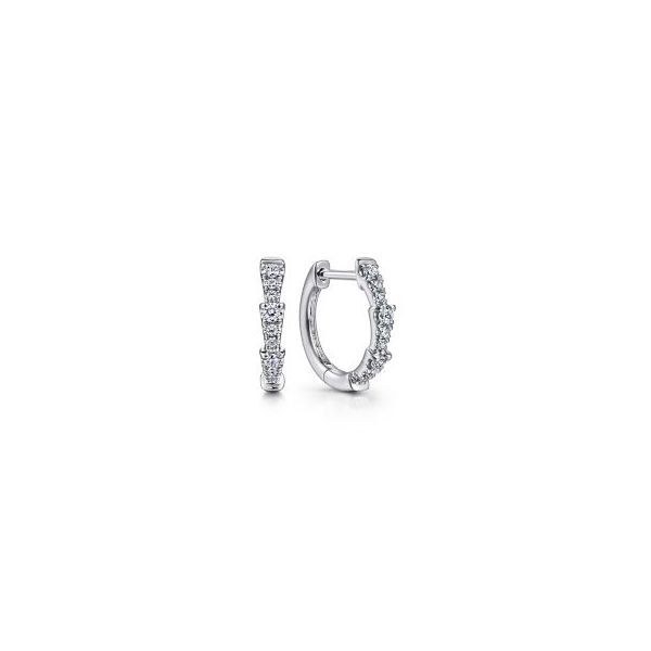 Diamond Hoop Earrings Flora Gems Decatur, IL