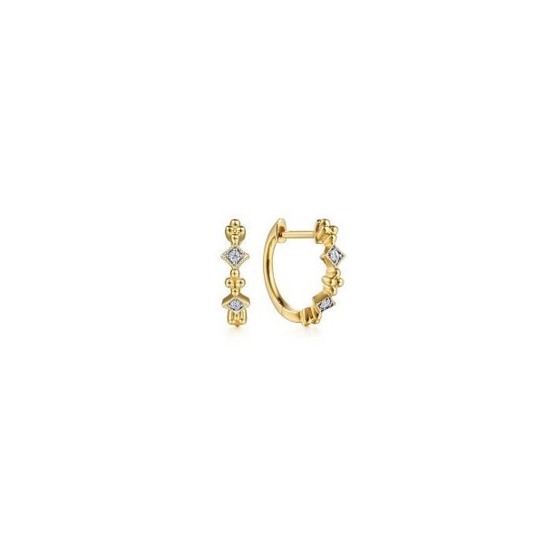 Diamond Hoop Earrings Flora Gems Decatur, IL